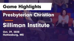 Presbyterian Christian  vs Silliman Institute  Game Highlights - Oct. 29, 2020