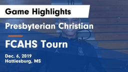 Presbyterian Christian  vs FCAHS Tourn Game Highlights - Dec. 6, 2019