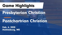 Presbyterian Christian  vs Pontchartrian Christian Game Highlights - Feb. 6, 2020