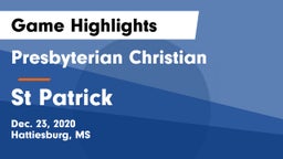 Presbyterian Christian  vs St Patrick  Game Highlights - Dec. 23, 2020