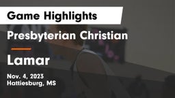 Presbyterian Christian  vs Lamar  Game Highlights - Nov. 4, 2023
