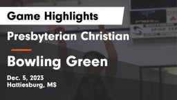 Presbyterian Christian  vs Bowling Green  Game Highlights - Dec. 5, 2023