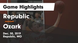 Republic  vs Ozark  Game Highlights - Dec. 30, 2019