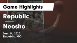 Republic  vs Neosho  Game Highlights - Jan. 14, 2020