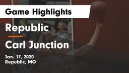 Republic  vs Carl Junction  Game Highlights - Jan. 17, 2020