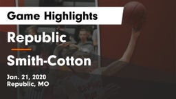 Republic  vs Smith-Cotton  Game Highlights - Jan. 21, 2020