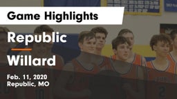 Republic  vs Willard  Game Highlights - Feb. 11, 2020