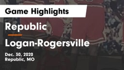 Republic  vs Logan-Rogersville  Game Highlights - Dec. 30, 2020