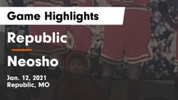 Republic  vs Neosho  Game Highlights - Jan. 12, 2021