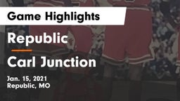 Republic  vs Carl Junction  Game Highlights - Jan. 15, 2021