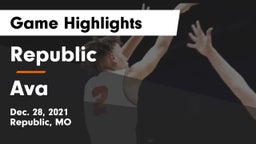 Republic  vs Ava  Game Highlights - Dec. 28, 2021