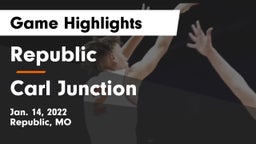 Republic  vs Carl Junction  Game Highlights - Jan. 14, 2022