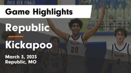 Republic  vs Kickapoo  Game Highlights - March 3, 2023