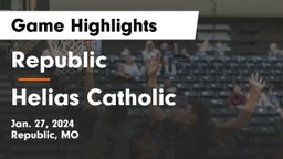 Republic  vs Helias Catholic  Game Highlights - Jan. 27, 2024