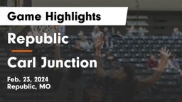 Republic  vs Carl Junction  Game Highlights - Feb. 23, 2024