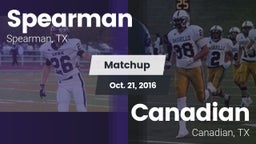 Matchup: Spearman  vs. Canadian  2016