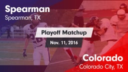 Matchup: Spearman  vs. Colorado  2016