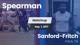 Matchup: Spearman  vs. Sanford-Fritch  2017
