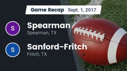 Recap: Spearman  vs. Sanford-Fritch  2017