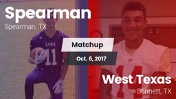 Matchup: Spearman  vs. West Texas  2017