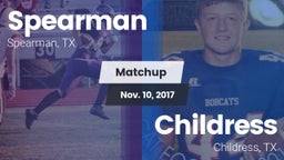 Matchup: Spearman  vs. Childress  2017