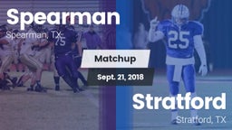 Matchup: Spearman  vs. Stratford  2018