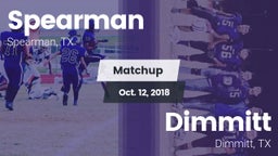Matchup: Spearman  vs. Dimmitt  2018