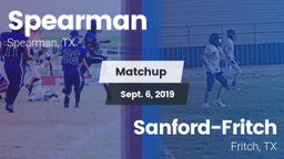 Matchup: Spearman  vs. Sanford-Fritch  2019