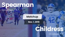 Matchup: Spearman  vs. Childress  2019