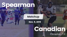 Matchup: Spearman  vs. Canadian  2019