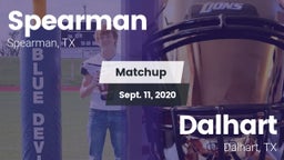 Matchup: Spearman  vs. Dalhart  2020