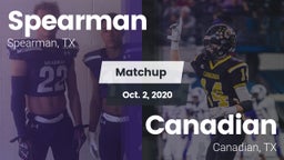 Matchup: Spearman  vs. Canadian  2020