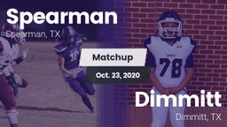 Matchup: Spearman  vs. Dimmitt  2020