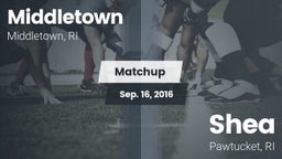 Matchup: Middletown High vs. Shea  2016