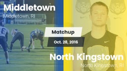 Matchup: Middletown High vs. North Kingstown  2016