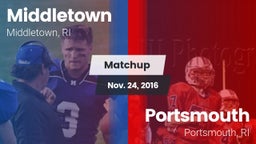 Matchup: Middletown High vs. Portsmouth  2016