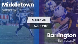 Matchup: Middletown High vs. Barrington  2017