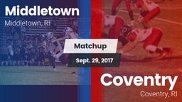 Matchup: Middletown High vs. Coventry  2017