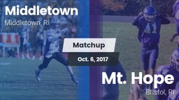 Matchup: Middletown High vs. Mt. Hope  2017