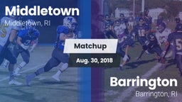 Matchup: Middletown High vs. Barrington  2018