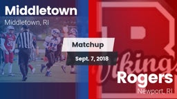 Matchup: Middletown High vs. Rogers  2018