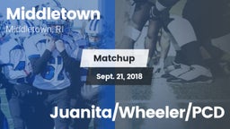 Matchup: Middletown High vs. Juanita/Wheeler/PCD 2018