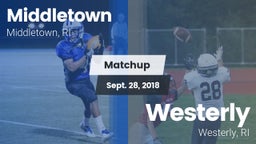 Matchup: Middletown High vs. Westerly  2018