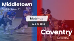 Matchup: Middletown High vs. Coventry  2018