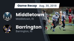 Recap: Middletown  vs. Barrington  2018