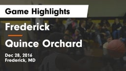 Frederick  vs Quince Orchard  Game Highlights - Dec 28, 2016