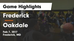 Frederick  vs Oakdale  Game Highlights - Feb 7, 2017