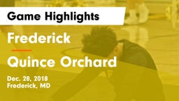 Frederick  vs Quince Orchard  Game Highlights - Dec. 28, 2018