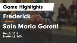 Frederick  vs Sain Maria Goretti Game Highlights - Dec 5, 2016