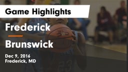 Frederick  vs Brunswick  Game Highlights - Dec 9, 2016